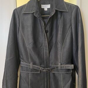 LENA Gabrielle 2 piece beautiful denim look suit skirt length 21”